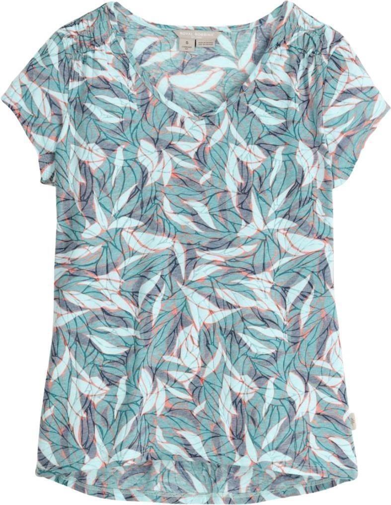 Featherweight Tee - Womens - pacific blue presidio print 1