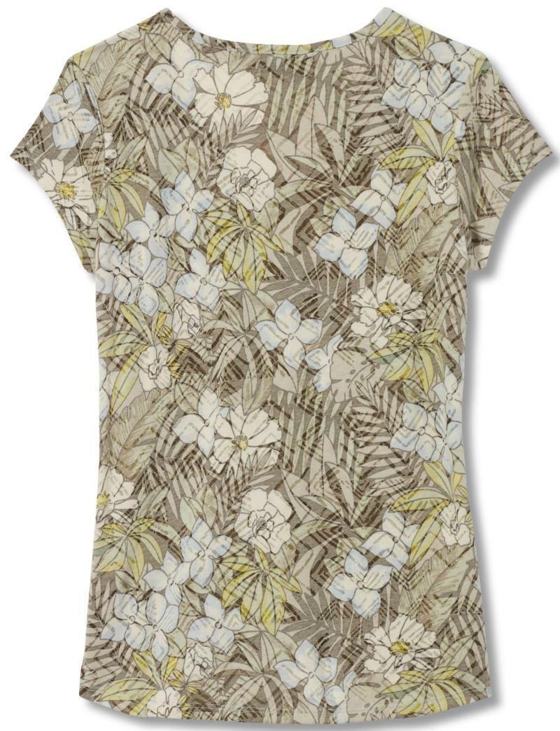 Featherweight Tee - Womens - summer sky mauka print 1