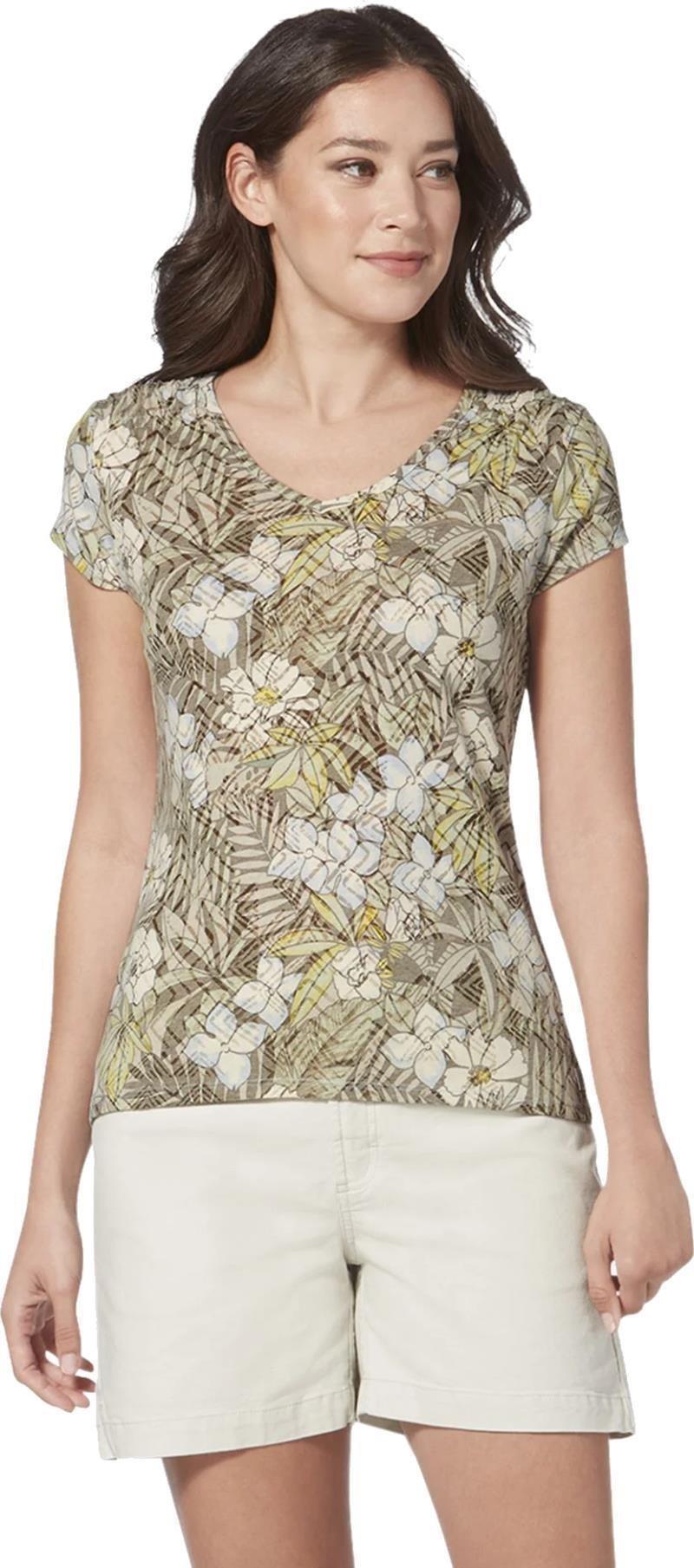 Featherweight Tee - Womens - summer sky mauka print 1