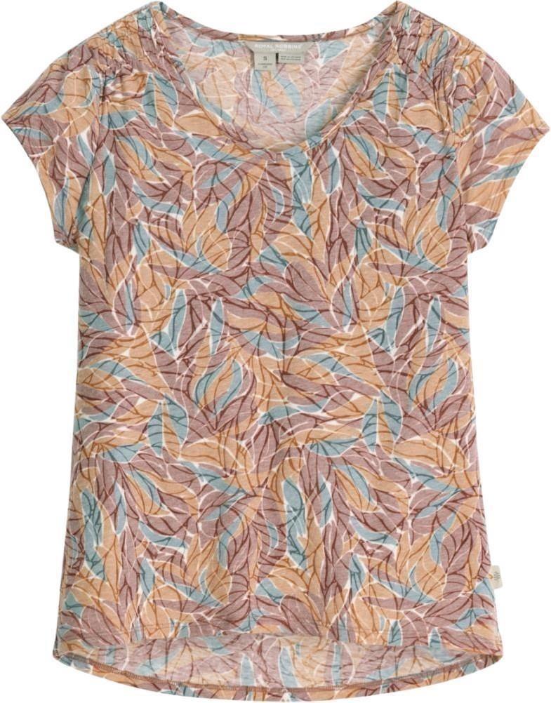 Featherweight Tee - Womens - wild rhubarb presidio print 1