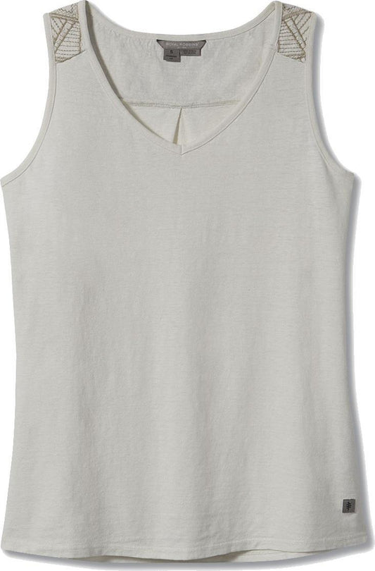 Flynn V-Neck Tank - Womens  - creme 1