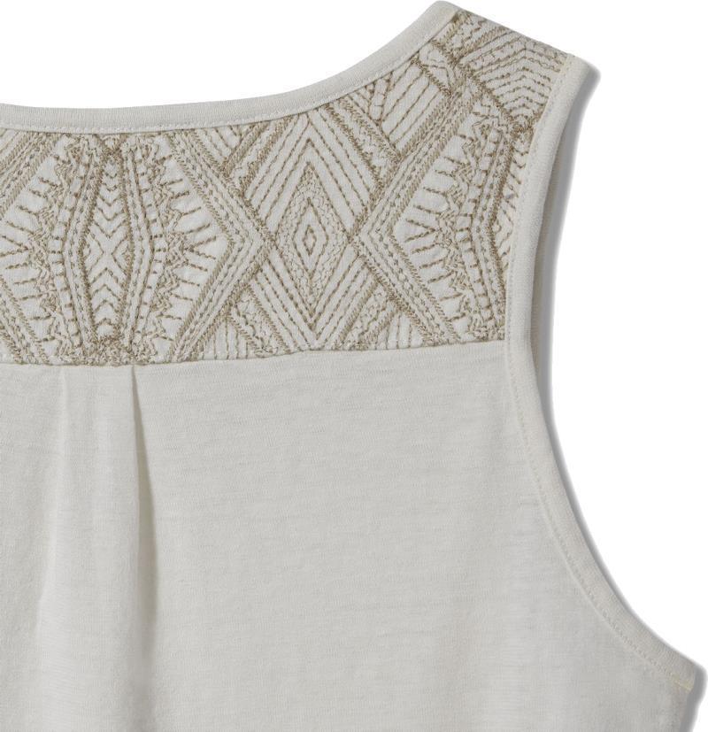 Flynn V-Neck Tank - Womens  - creme 1