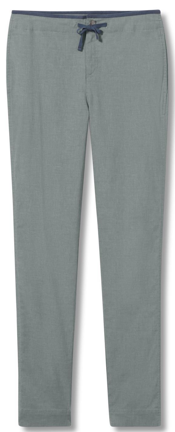 Hempline Tie Pants, Reg - Womens - Light Slate 1