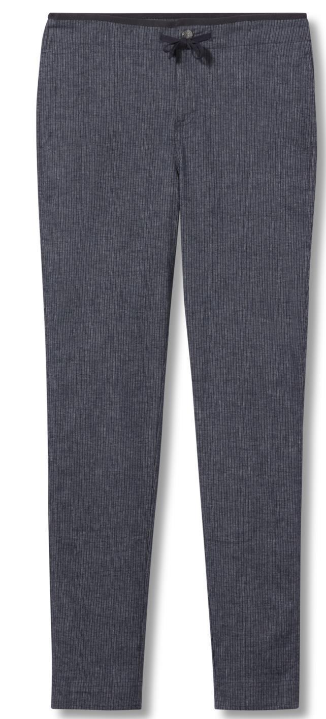 Hempline Tie Pants, Reg - Womens - Naval Stripe 1