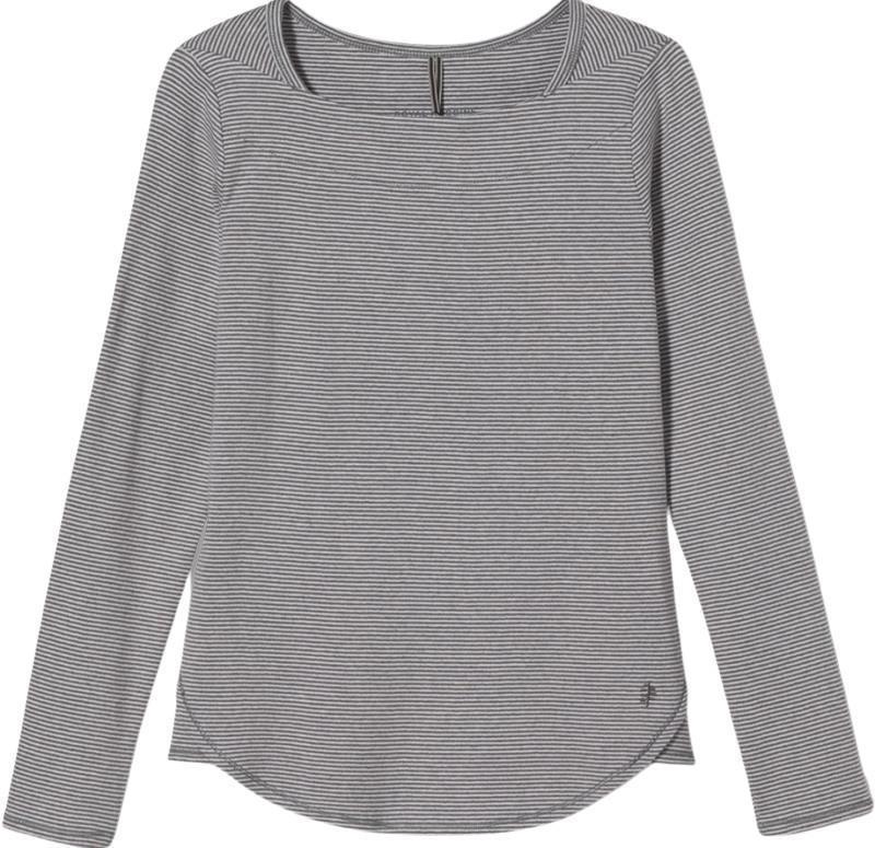 Kickback Organic Cotton Square Neck - Womens - light taupe stripe 1