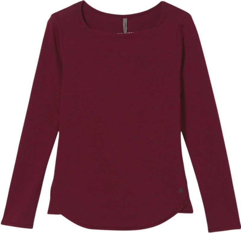 Kickback Organic Cotton Square Neck - Womens - syrah stripe 1