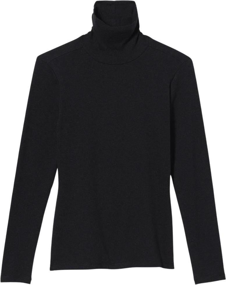 Kickback Organic Cotton Turtleneck - Womens - jet black heather 1