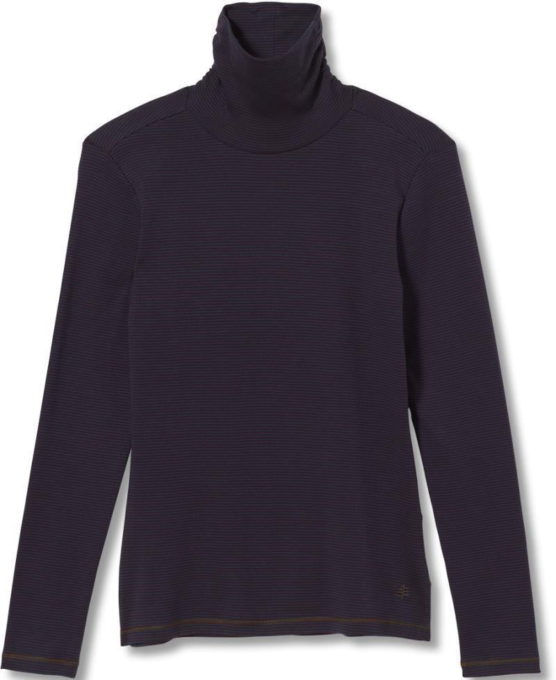 Kickback Organic Cotton Turtleneck - Womens - jet black heather 1
