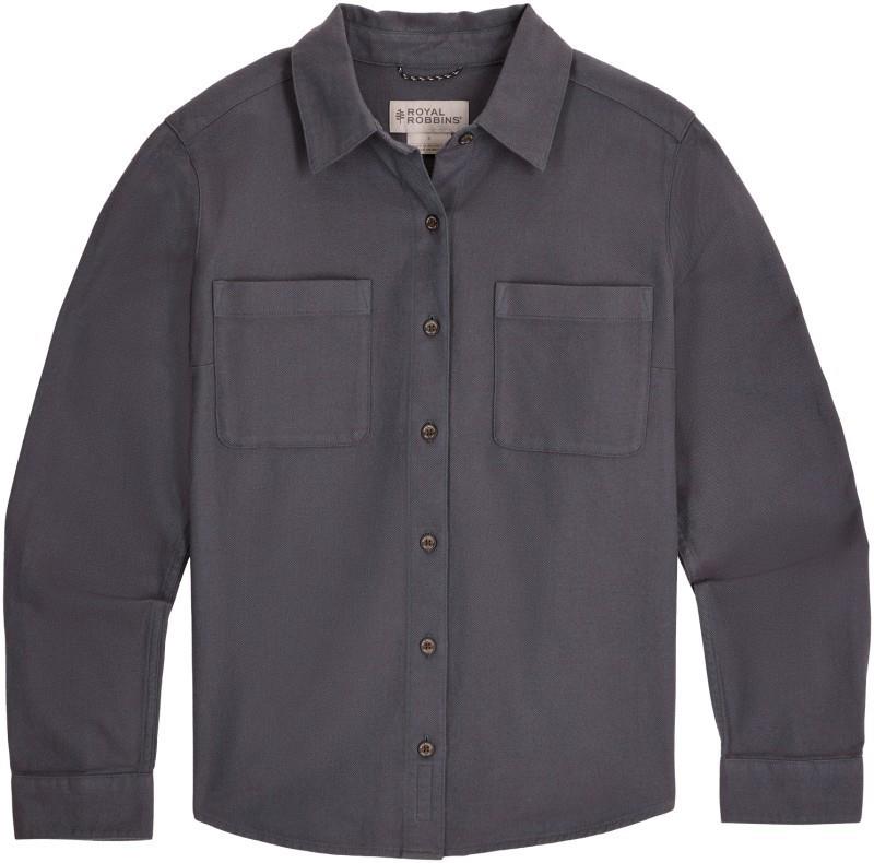 Lieback Button-Up LS - Womens - balsam heather 1