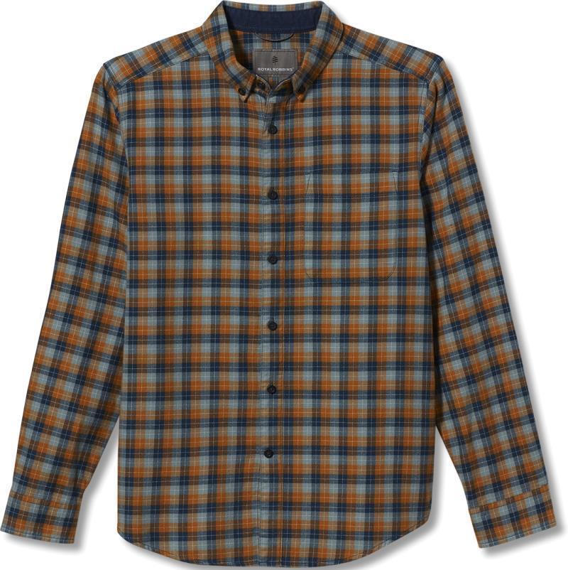 Lieback Organic Cotton Flannel LS - Mens - Blue Teal 1