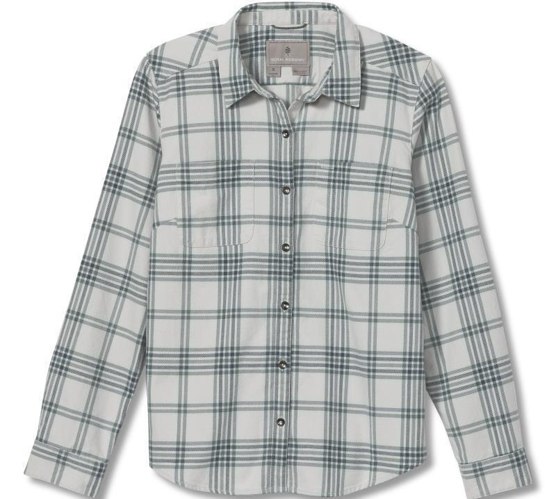 Lieback Organic Cotton Flannel LS - Womens - Aqua Aura Malindi 1