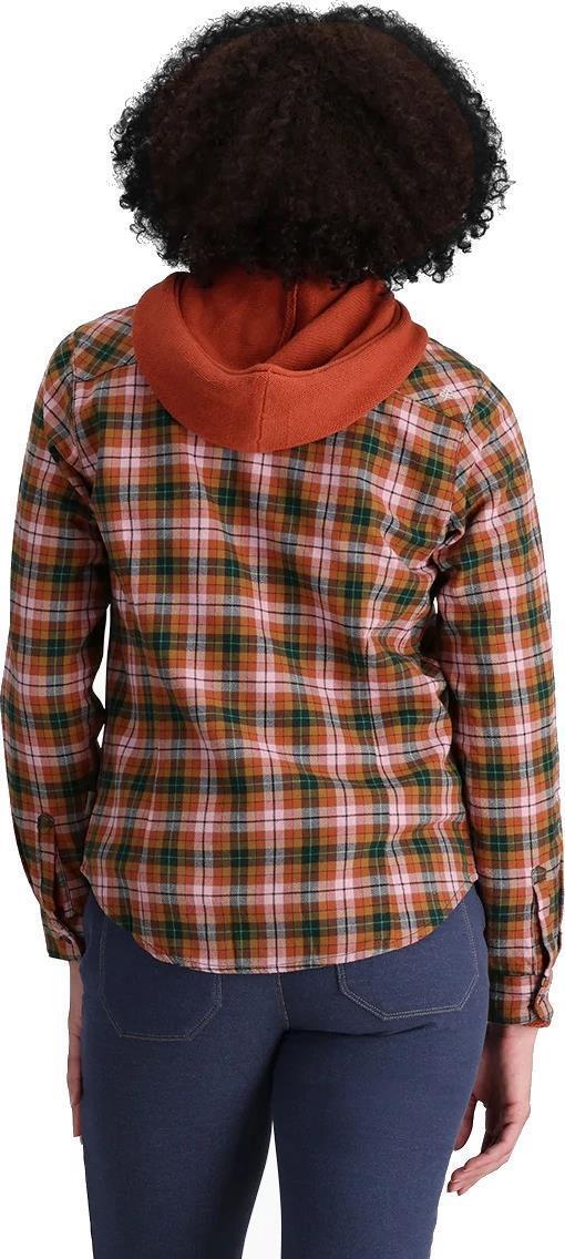 Lieback Organic Cotton Flannel LS - Womens - Baked Clay Wildwood Plaid 3