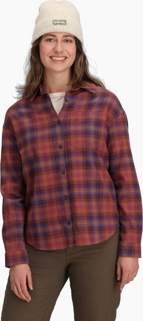 Lieback Overshirt - Womens - wild rhubarb dipsea plaid 1