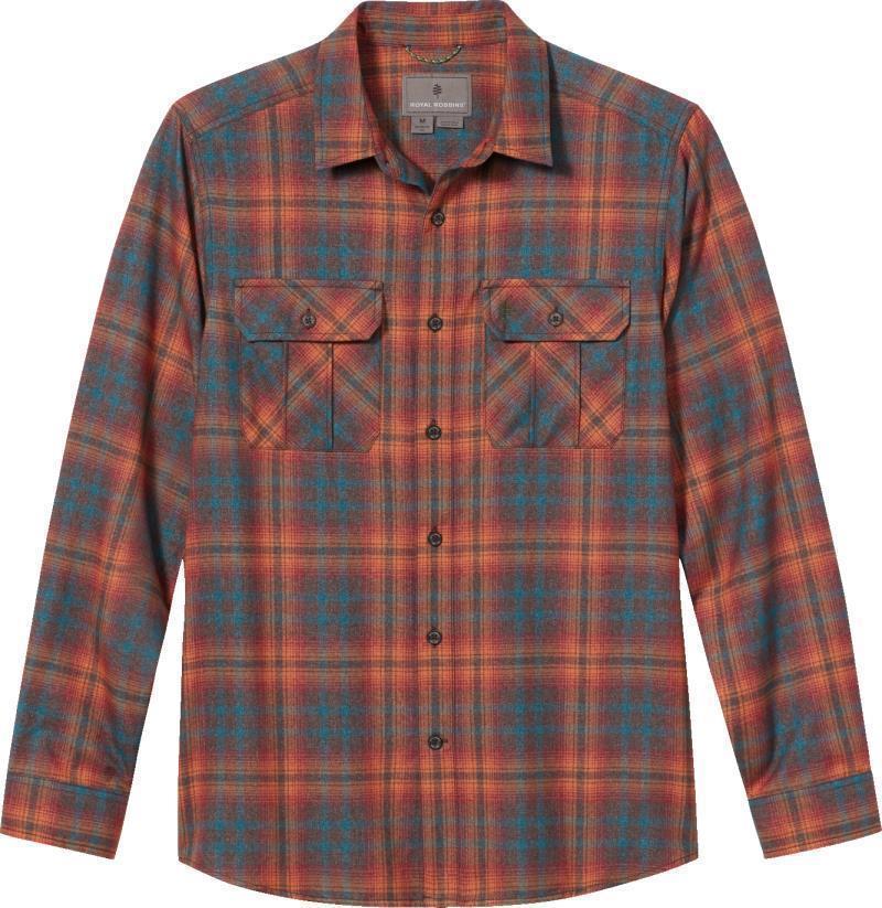 Lost Coast Flannel Plaid LS - Mens - Java Rockport Plaid 1