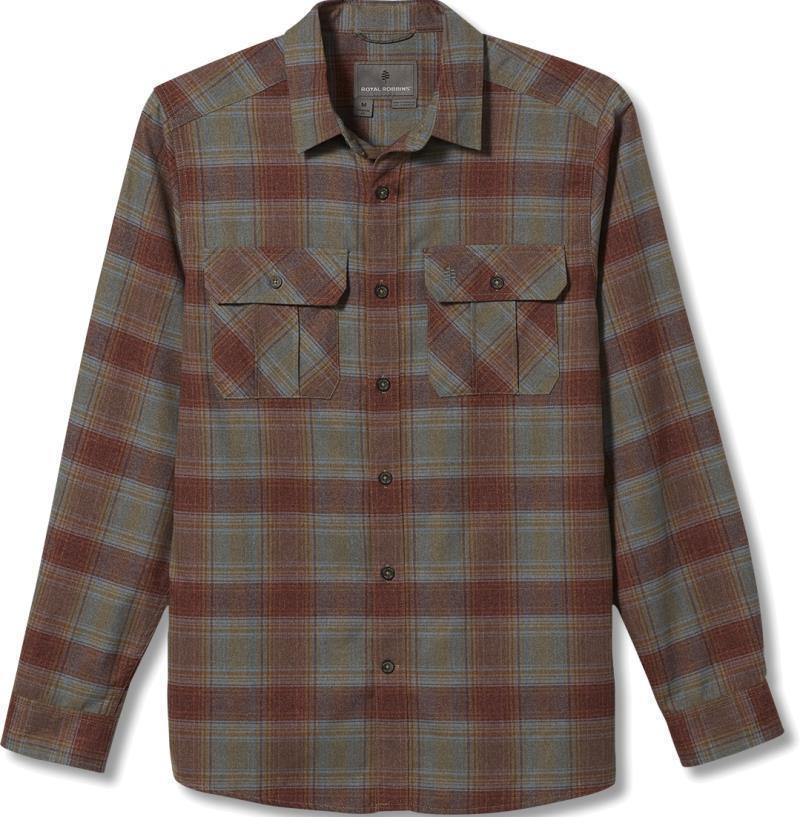 Lost Coast Flannel Plaid LS - Mens - Red Rock 1