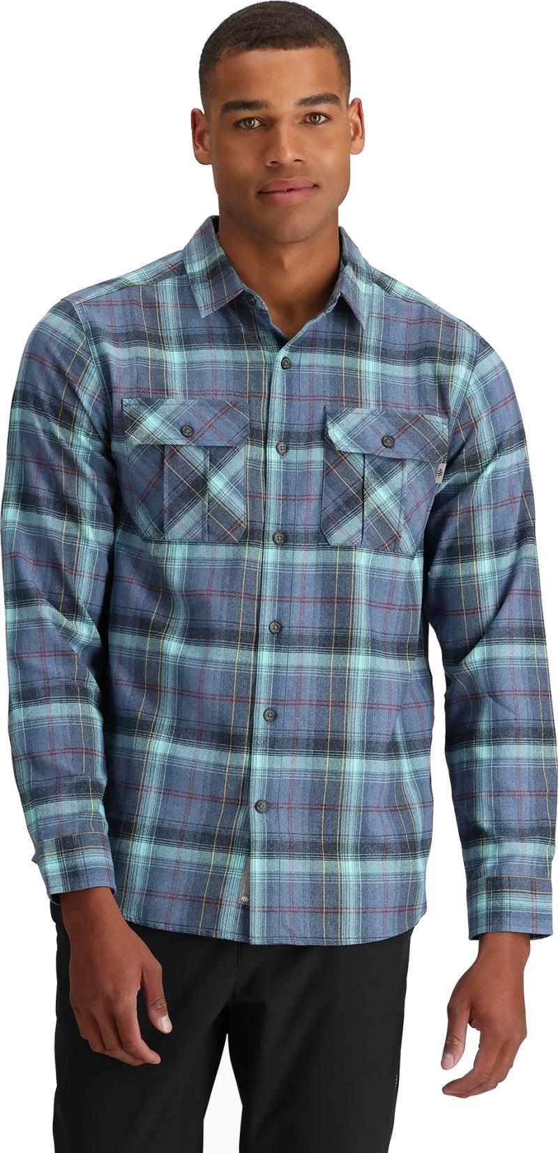 Lost Coast Flannel Plaid LS - Mens - Sea Westport Plaid 2