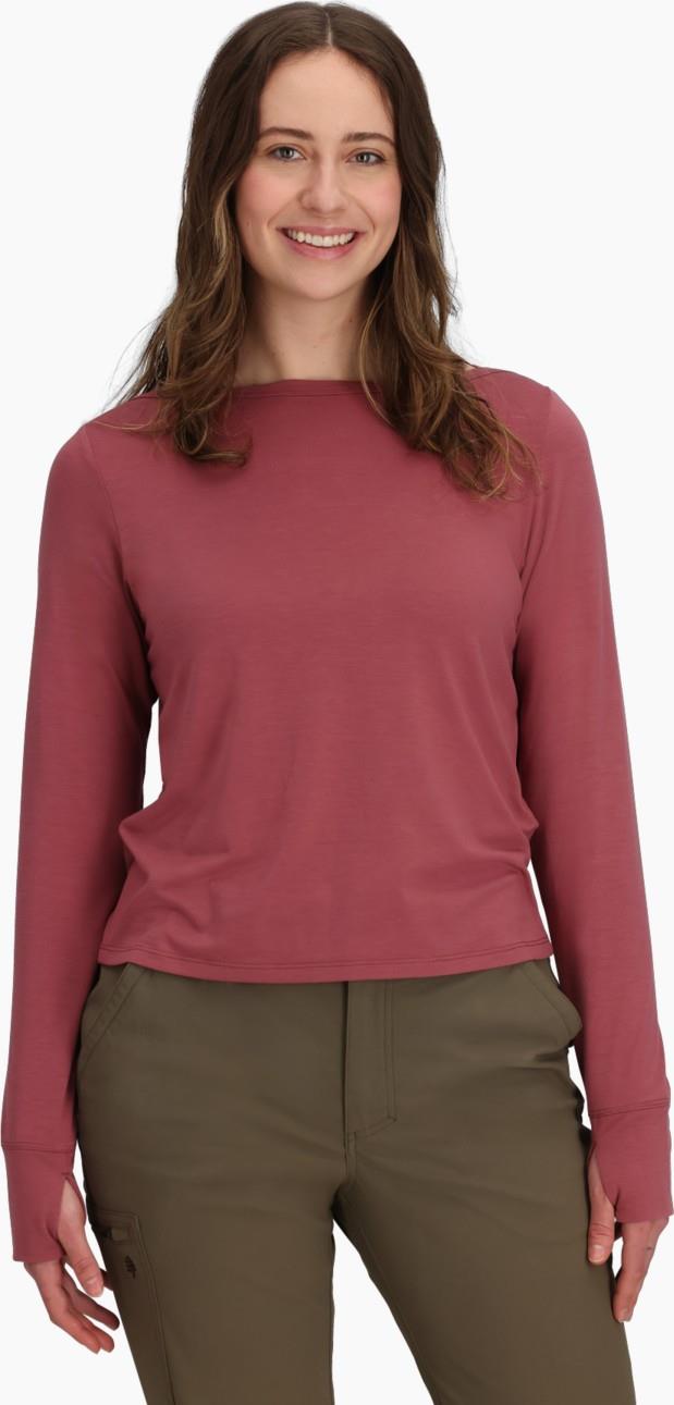 Madera LS - Womens - wild rhubarb 1