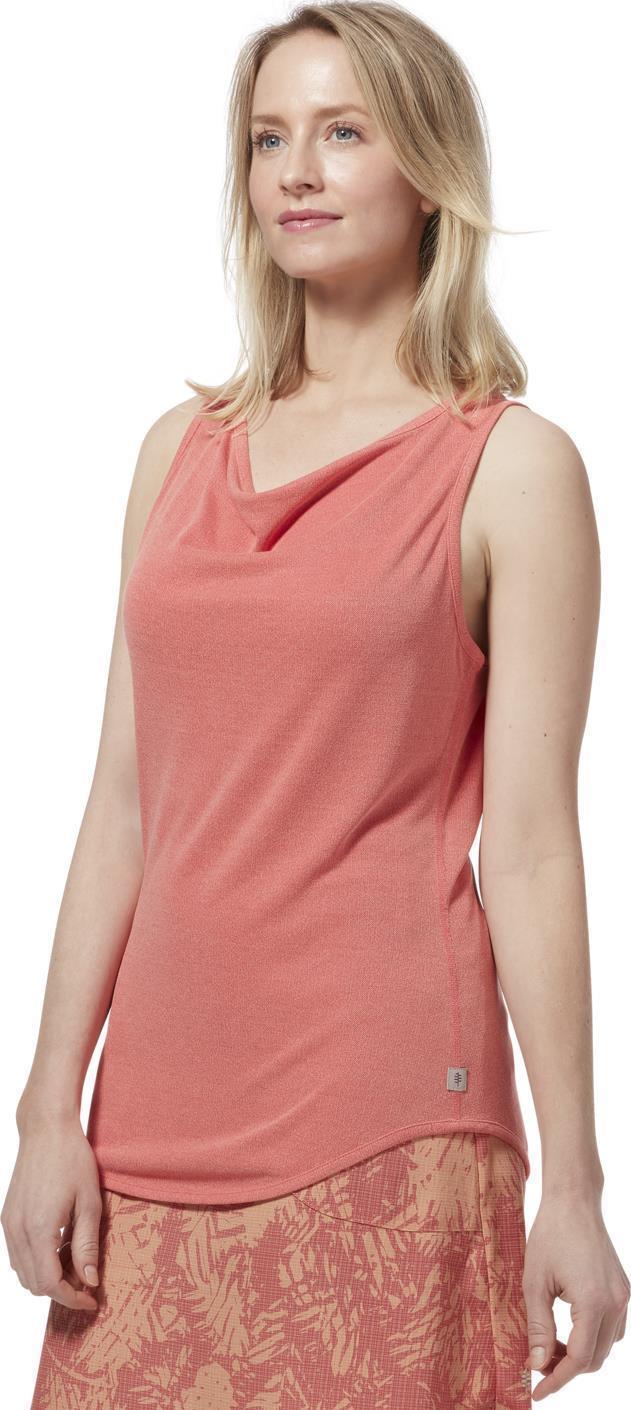 Multi-Way Knit Tank - Womens - pink yarrow heather 1