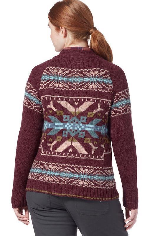 Mystic Cardigan II - Womens - burnt grape 1