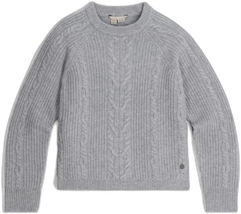 Rockcraft Cable Crew - Womens - pelican heather 1