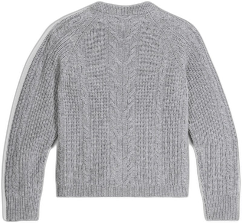 Rockcraft Cable Crew - Womens - pelican heather 1