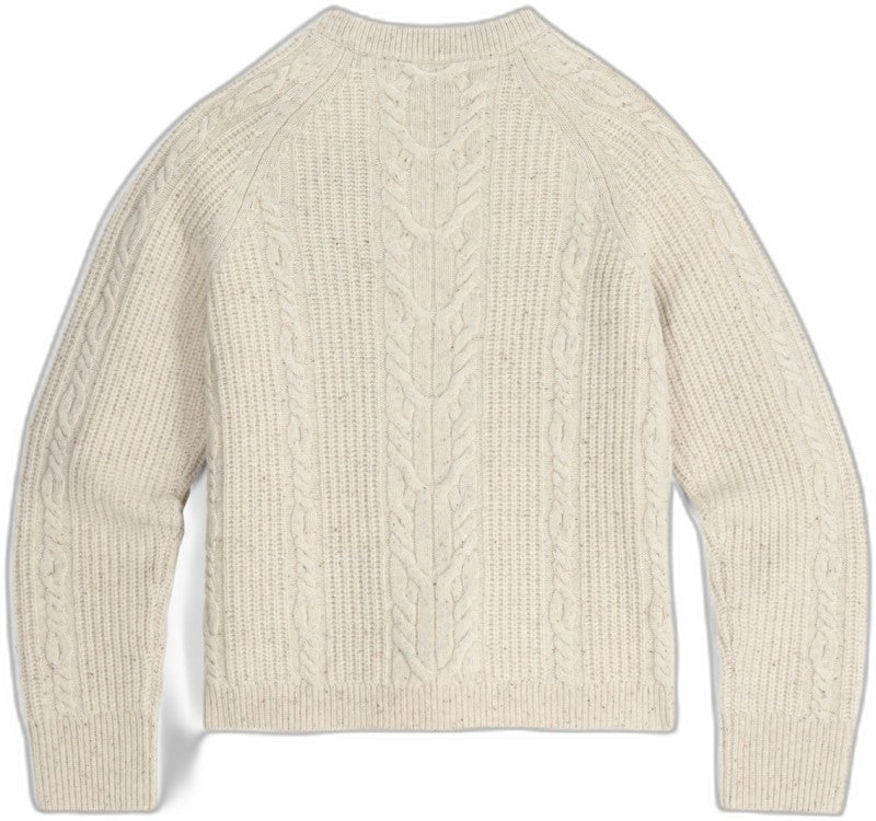 Rockcraft Cable Crew - Womens - soapstone heather 1