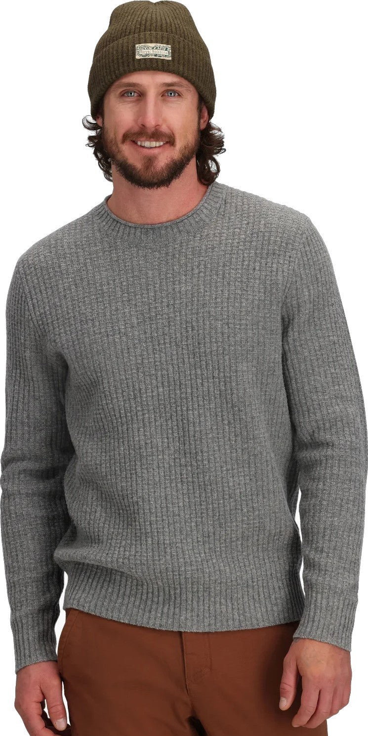 Rockcraft Waffle Crew - Mens - pewter heather 1