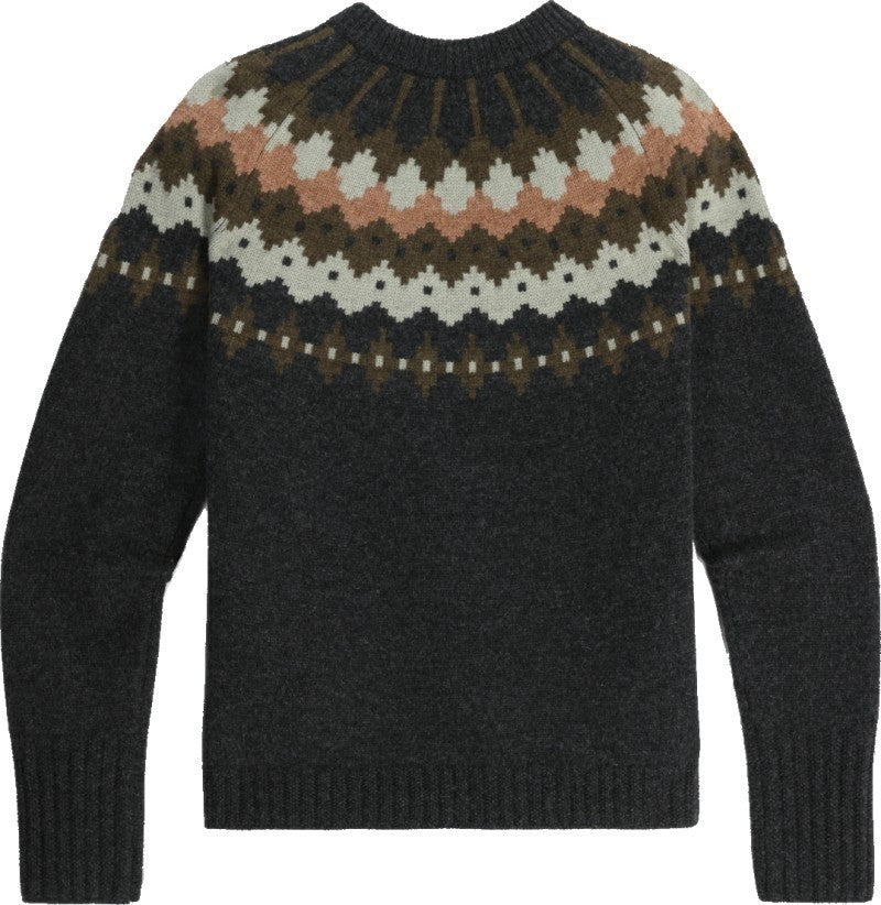 Rockcraft Wool Crew - Womens - charcoal heather snowcreek print 1