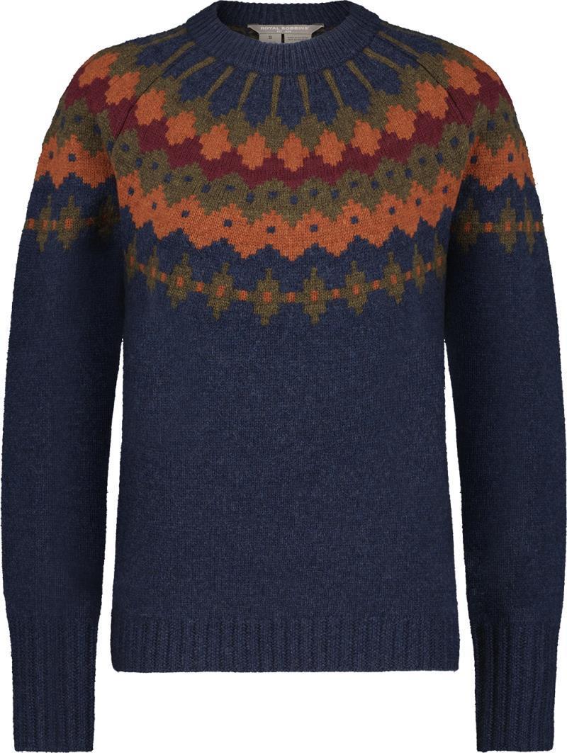 Rockcraft Wool Crew - Womens - naval heather snowcreek print 1
