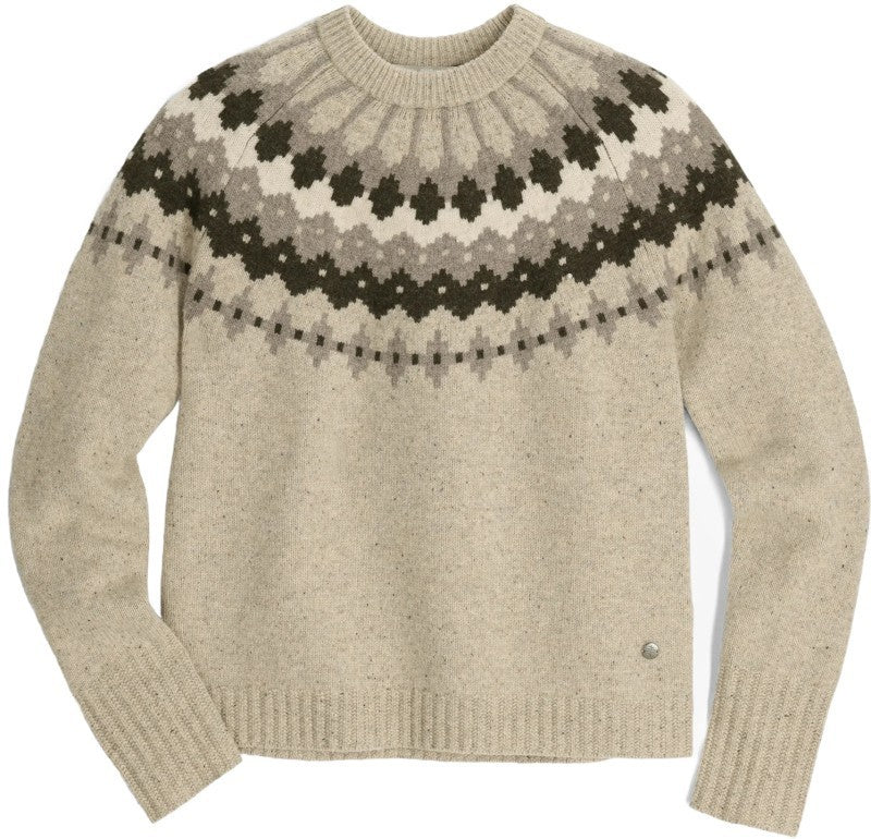 Rockcraft Wool Crew - Womens - sandstone snowcreek print 1
