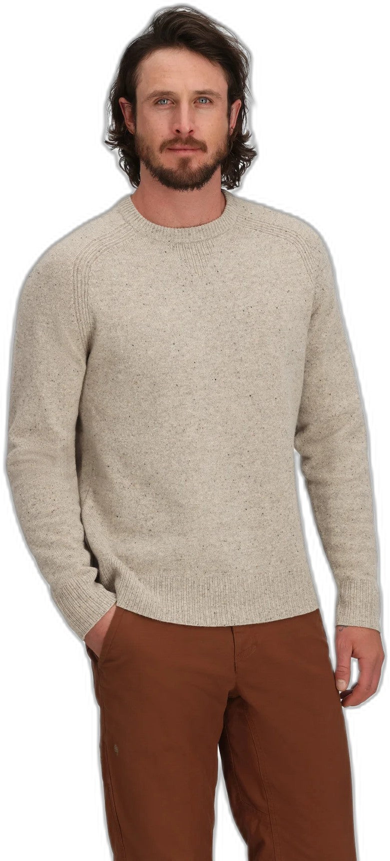 Rockcraft Wool Pullover - Mens - sandstone heather 1
