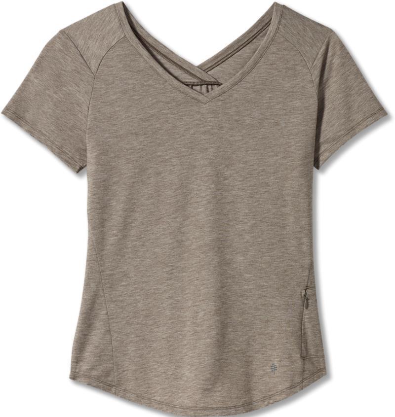 Round Trip Drirelease SS - Womens - light taupe heather 1
