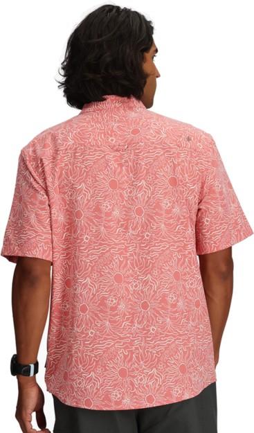 Salathe Sun Shirt SS - Mens - dusty cedar solar print 1