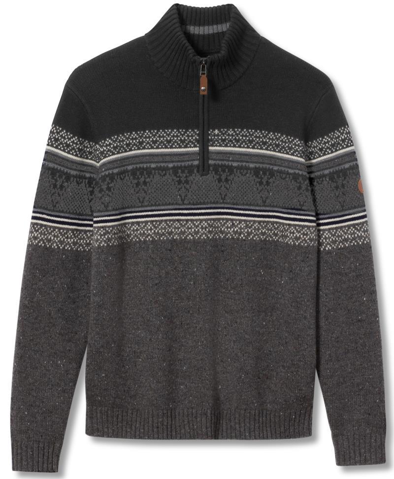 Sequoia 1/4 Zip Sweater - Mens - Jet Black 1