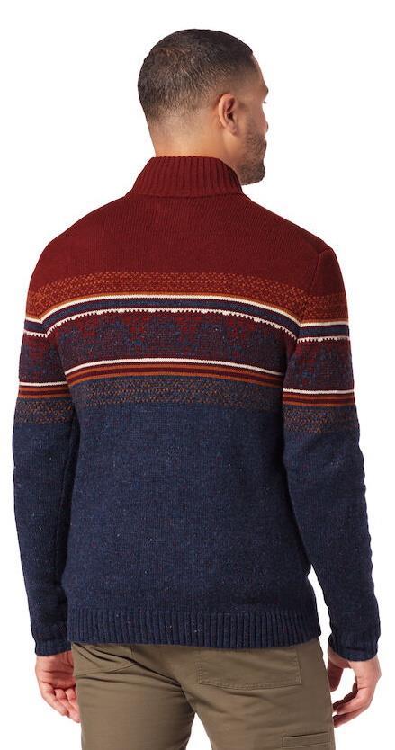Sequoia 1/4 Zip Sweater - Mens - Red Rock Heather 3