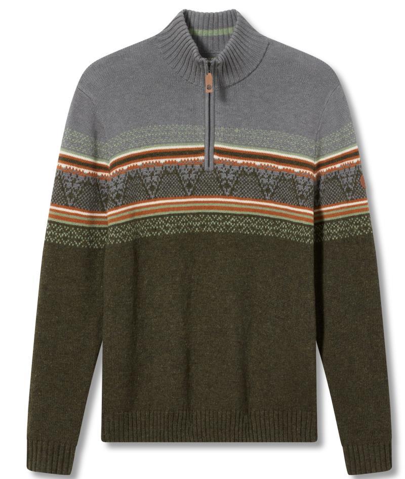 Sequoia 1/4 Zip Sweater - Mens - Red Rock Heather 4