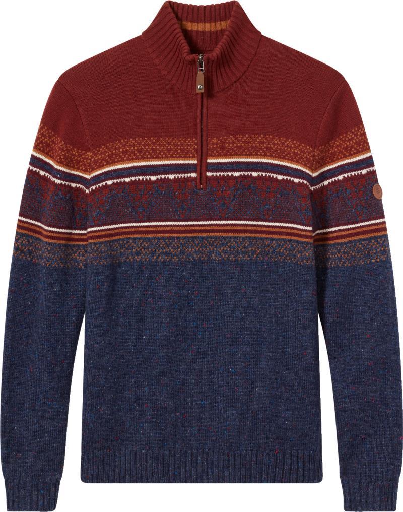 Sequoia 1/4 Zip Sweater - Mens - Red Rock Heather 1