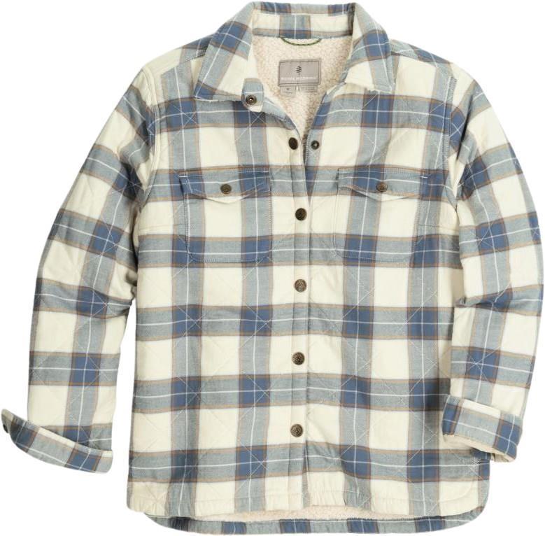 Snowcap Lined Flannel LS - Womens - chalk runyon plaid 1