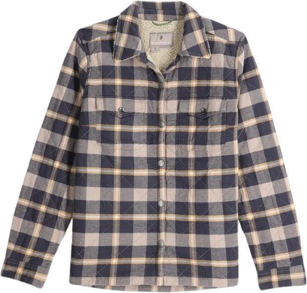 Snowcap Lined Flannel LS - Womens - charcoal pinecrest plaid 1