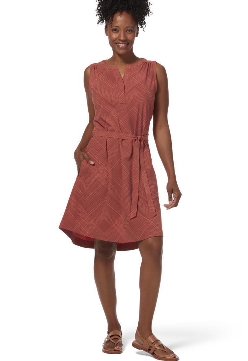Spotless Traveler Tank Dress - Terracotta Geo Dot Print 3