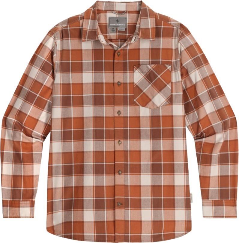 Tamarack LS - Mens - rust brown canyon plaid 1