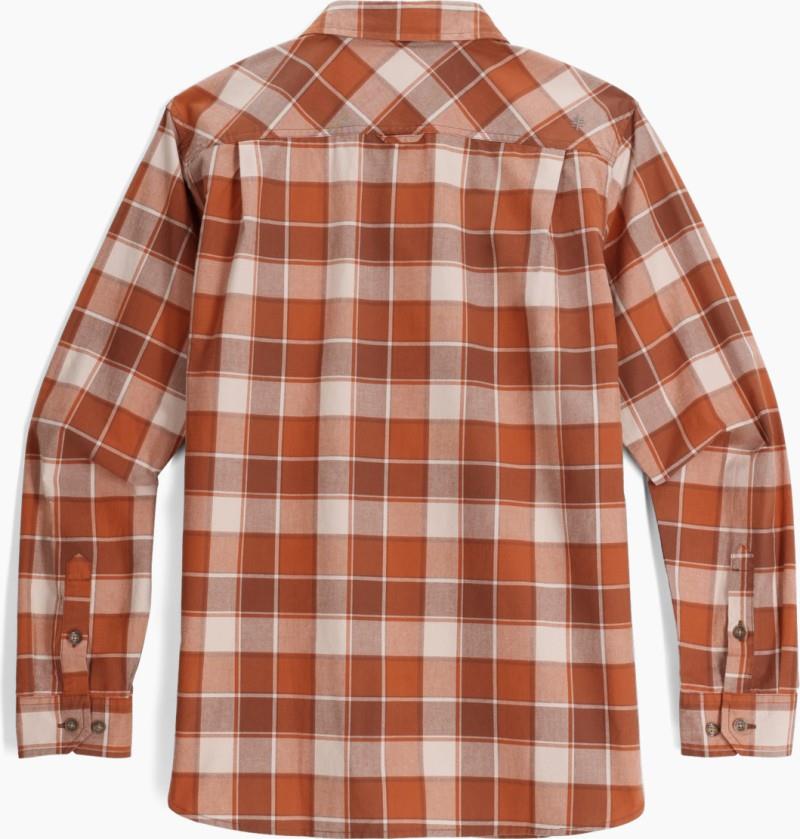 Tamarack LS - Mens - rust brown canyon plaid 1