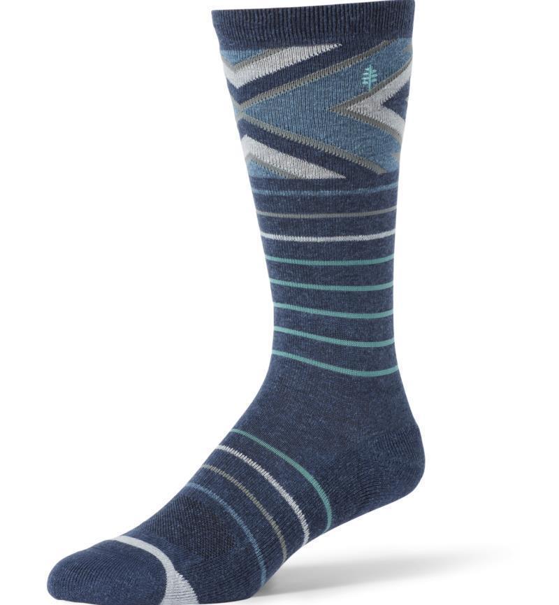 Treetech Crew Pattern Socks - Collins Blue 1