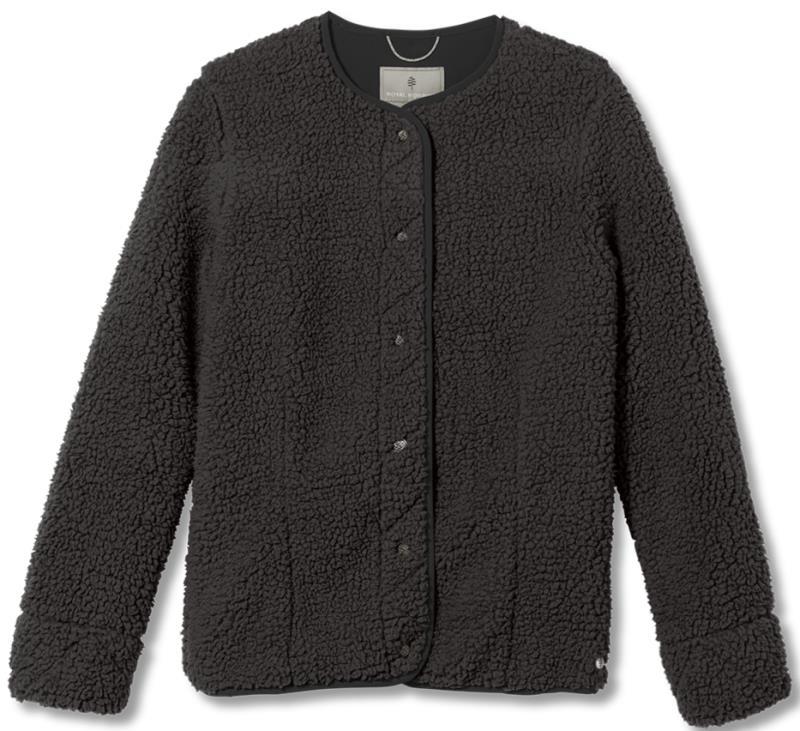 Urbanesque Sherpa Cardi - Womens - ash 1