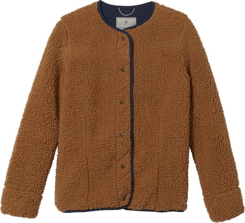 Urbanesque Sherpa Cardi - Womens - brown sugar 1