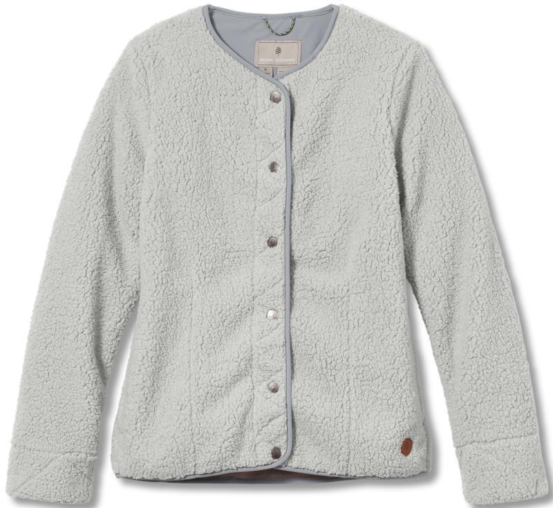 Urbanesque Sherpa Cardi - Womens - light pelican 1