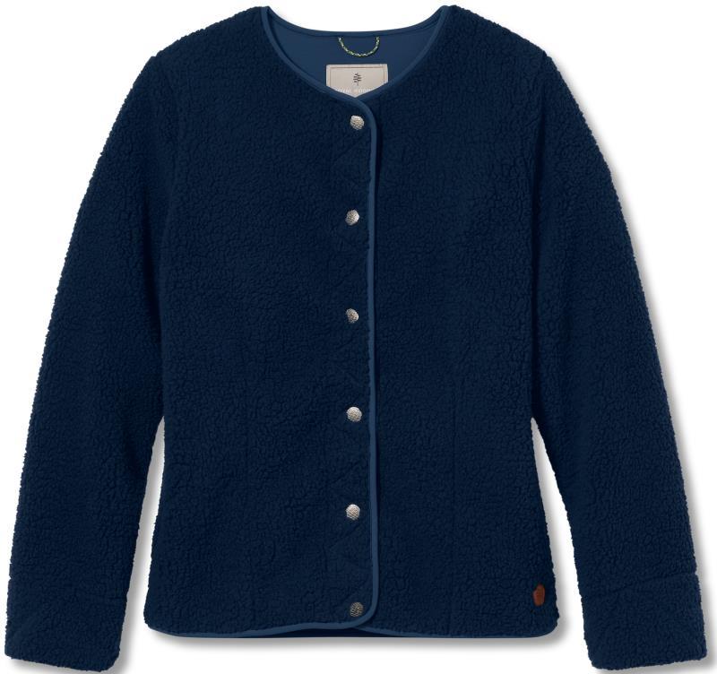 Urbanesque Sherpa Cardi - Womens - naval 1