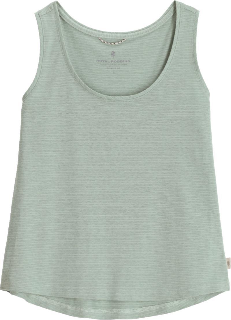 Vacationer Boxy Tank - Womens - sage leaf stripe 1
