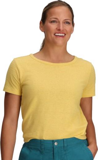 Vacationer Boxy Tee - Womens - sunbeam stripe 1