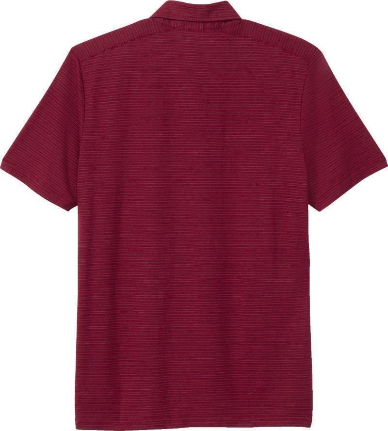 Vacationer Polo - Mens - Raspberry Stripe 2